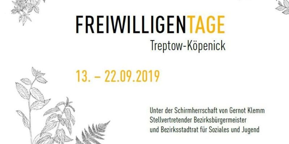 Freiwilligentage Treptow-Köpenick 2019