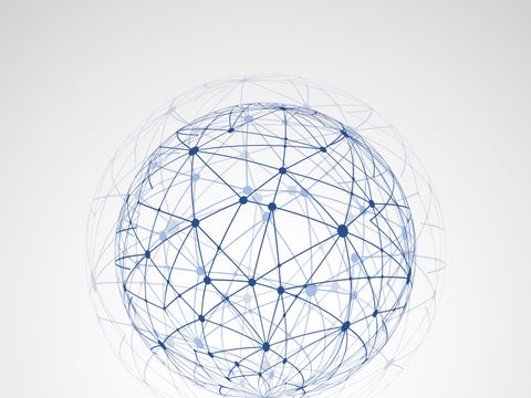 Globusdesign als Netzwerk