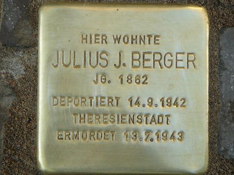 Stolperstein für Julius Berger, 24.10.2008