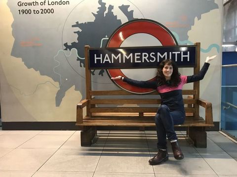 Hammersmith Tube Station sign