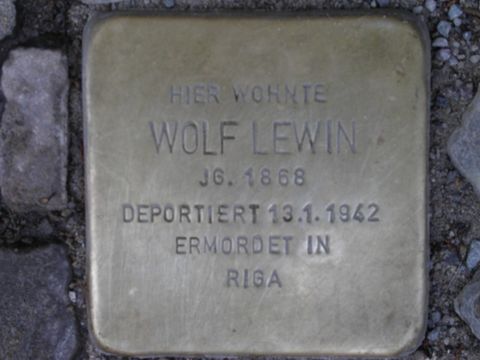 Stolperstein Wolf Lewin