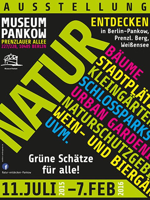 Natur entdecken in Pankow, Prenzlauer Berg und Weißensee, Plakat