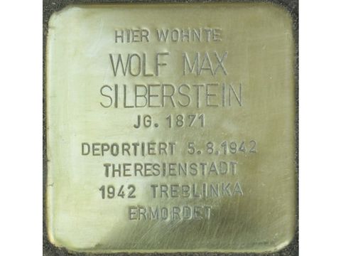Bildvergrößerung: Stolperstein Wolf Max Silberstein