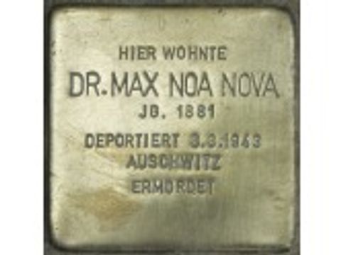 Bildvergrößerung: Stolperstein Dr. Max Noa Nova