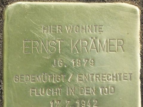 Stolperstein Ernst Krämer