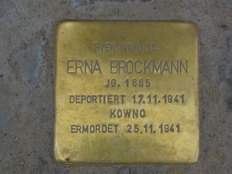 Stolperstein für Erna Brockmann