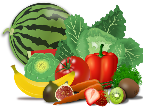 Obst und Gemüse Plakat