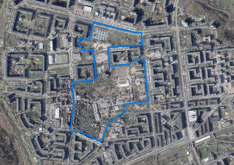 Luftbild des Quartiers Stadtgut Hellersdorf