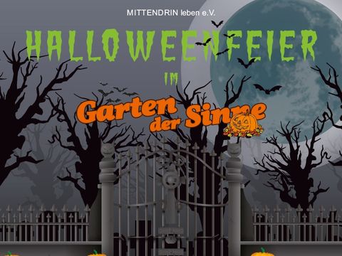Plakat Halloween im "Garten der Sinne"