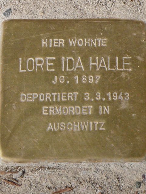 Stolperstein für Lore Ida Halle