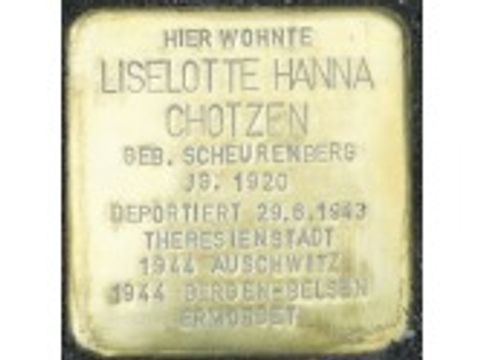 Bildvergrößerung: Stolperstein Lieselotte Hanna Chotzen