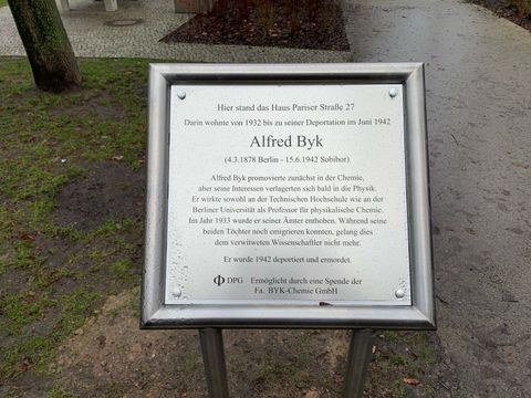 Gedenktafel Alfred Byk