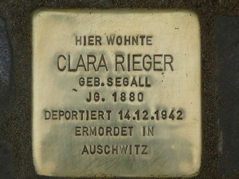 Stolperstein Clara Rieger