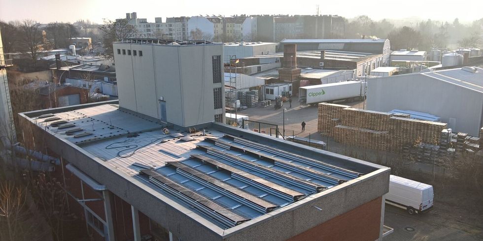 Solaranlage auf Dach des Zukunftshauses
