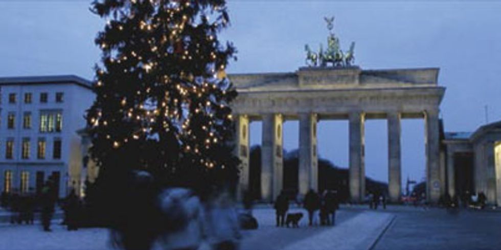 Weihnachtliche Stimmung am Brandenburger Tor