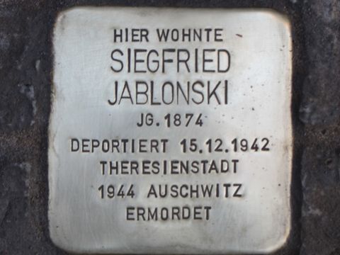Stolperstein Siegfried Jablonski