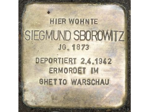 Stolperstein Siegmund Sborowitz