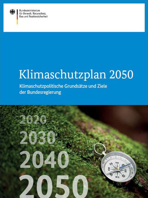 Klimaschutzplan 2050 - Klimaschutzpolitische Grundsätze und Ziele der Bundesregierung