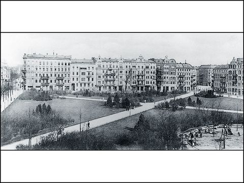 Der Schmuckplatz um 1900, Postkarte