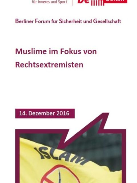 Cover BFSG Muslime im Fokus von Rechtsextremisten 14.12.2016
