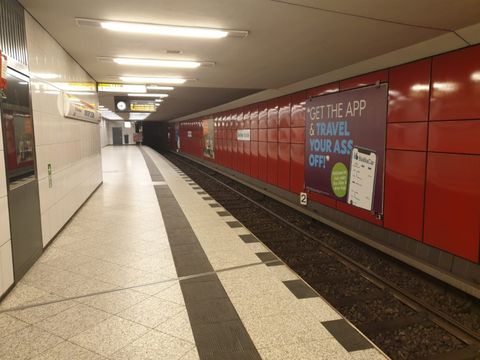 Bildvergrößerung: U9 Berliner Straße, Bahnsteig