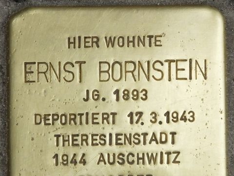 Stolperstein Ernst Bornstein, 2014