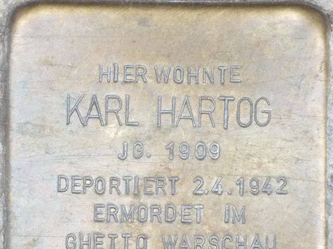 Stolperstein Karl Hartog