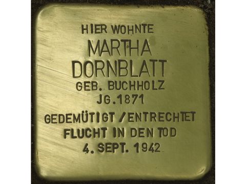 Stolperstein Martha Dornblatt