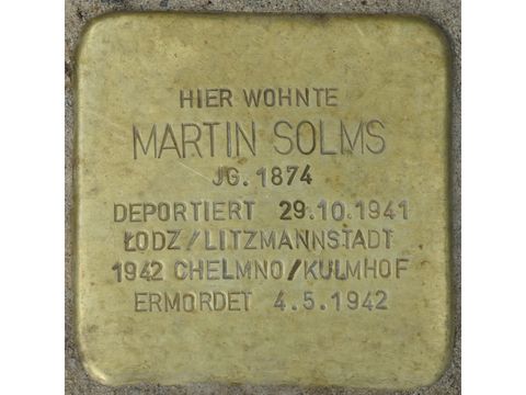 Stolperstein Martin Solms
