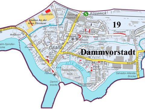 Bildvergrößerung: Karte Bezirksregion Dammvorstadt