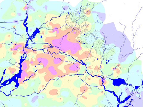 Karte Qualität des oberflächennahen Grundwassers