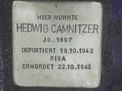Stolperstein für Hedwig Camnitzer