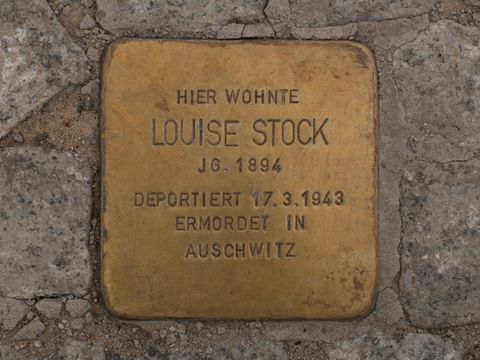 Stolperstein Louise Stock, 10.06.2012