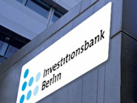 Logo der Investitionsbank Berlin an deren Firmensitz