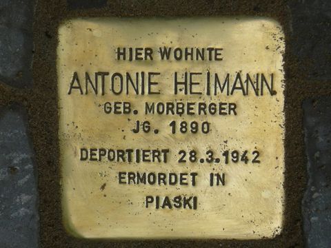Stolperstein für Antonie Heimann