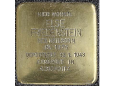 Bildvergrößerung: Stolperstein Else Friedenstein