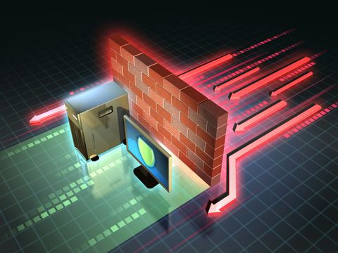 Firewall schafft eine sichere Zone