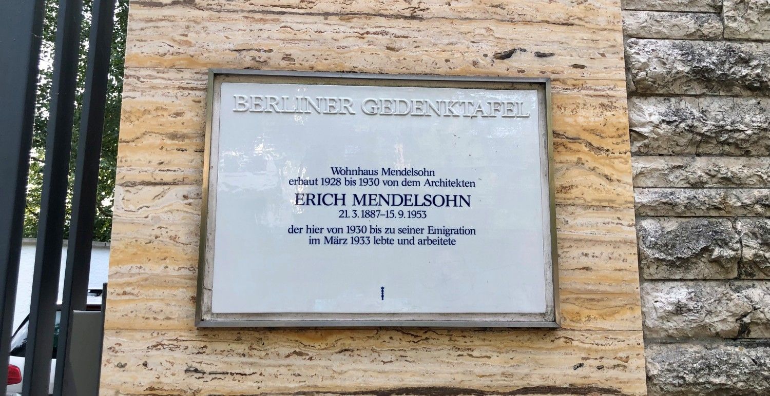 Gedenktafel Erich Mendelsohn