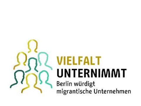 Logo mit schriftzug "Vielfalt Unternimmt"