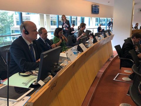 Bildvergrößerung: Staatssekretär Woop (li.) bei der 25. Sitzung der Fachkommission für Kohäsionspolitik und EU-Haushalt (COTER)