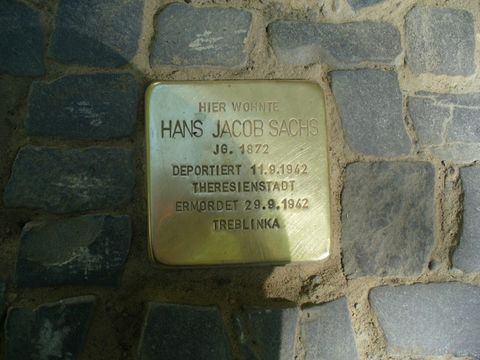 Stolperstein Hans Jacob Sachs