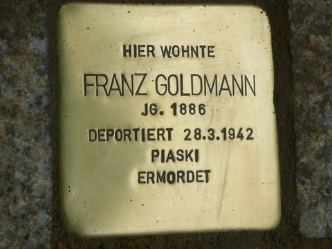 Stolperstein für Franz Goldmann