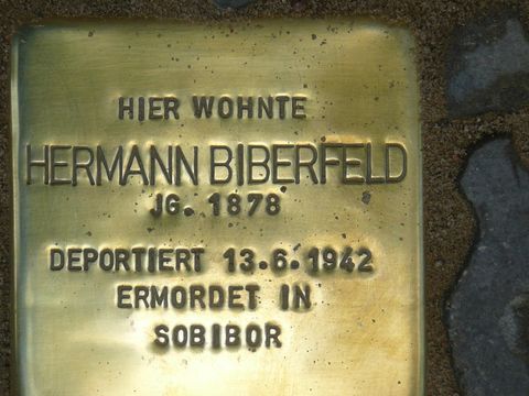 Stolperstein für Hermann Biberfeld