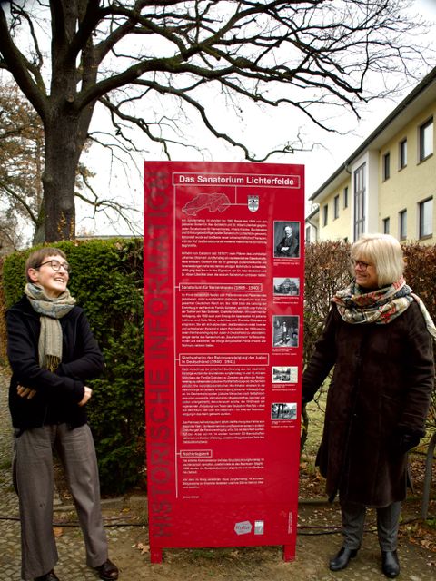 Bildvergrößerung: Neue Informationsstele in Steglitz-Zehlendorf: „Das Sanatorium Lichterfelde“