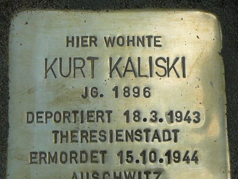 Stolperstein für Kurt Kaliski