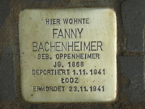 Stolperstein für Fanny Bachenheimer
