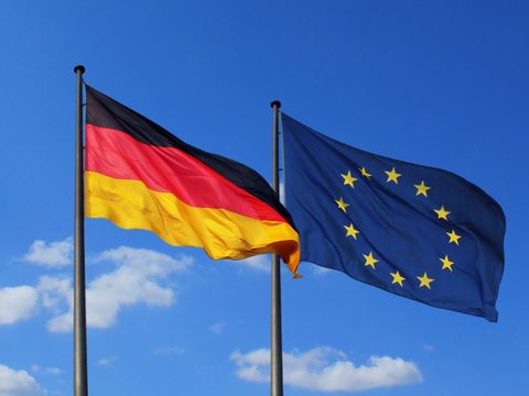 Flagge Deutschland und EU