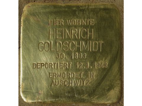 Bildvergrößerung: Stolperstein Heinrich Goldschmidt