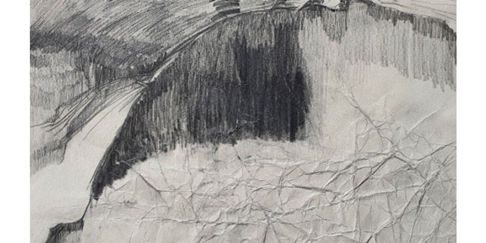 Havin Al-Sindy - aus der Folge: Bewegungen/Sichten, 2018-2020, Bleistift auf Papier, 20 x 30 cm