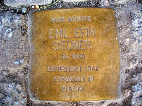 Stolperstein für Emil Efim Siedner